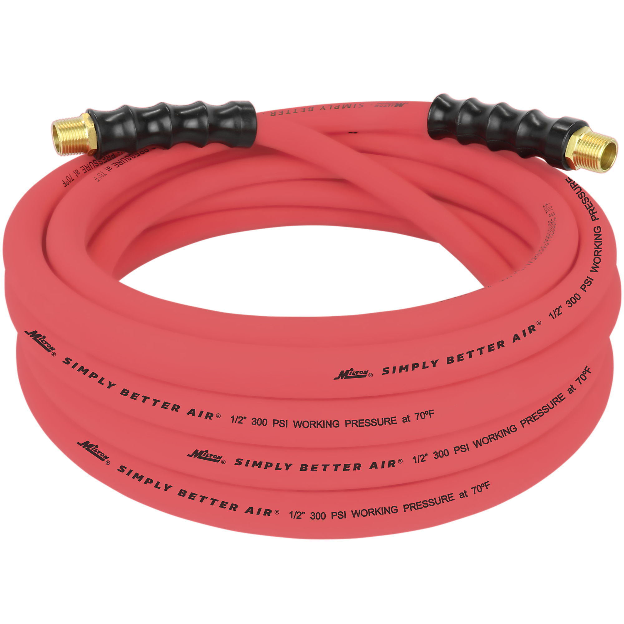Milton, 1/2in. x 25ft. ULR Hose (w/ 1/2in. NPT ends), Model# ULR122512-A